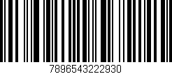 Código de barras (EAN, GTIN, SKU, ISBN): '7896543222930'
