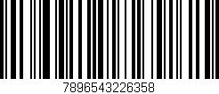 Código de barras (EAN, GTIN, SKU, ISBN): '7896543226358'