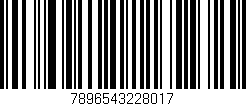 Código de barras (EAN, GTIN, SKU, ISBN): '7896543228017'