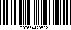 Código de barras (EAN, GTIN, SKU, ISBN): '7896544205321'