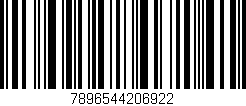 Código de barras (EAN, GTIN, SKU, ISBN): '7896544206922'