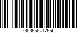 Código de barras (EAN, GTIN, SKU, ISBN): '7896558417550'