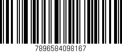 Código de barras (EAN, GTIN, SKU, ISBN): '7896584098167'