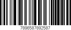 Código de barras (EAN, GTIN, SKU, ISBN): '7896587892587'
