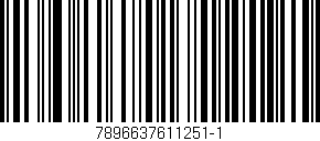 Código de barras (EAN, GTIN, SKU, ISBN): '7896637611251-1'