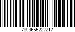 Código de barras (EAN, GTIN, SKU, ISBN): '7896655222217'
