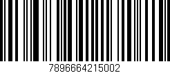 Código de barras (EAN, GTIN, SKU, ISBN): '7896664215002'