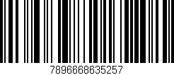 Código de barras (EAN, GTIN, SKU, ISBN): '7896668635257'