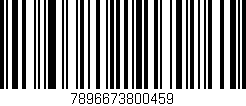 Código de barras (EAN, GTIN, SKU, ISBN): '7896673800459'