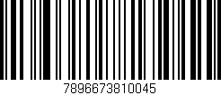 Código de barras (EAN, GTIN, SKU, ISBN): '7896673810045'