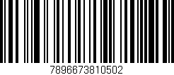 Código de barras (EAN, GTIN, SKU, ISBN): '7896673810502'