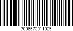Código de barras (EAN, GTIN, SKU, ISBN): '7896673811325'