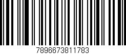 Código de barras (EAN, GTIN, SKU, ISBN): '7896673811783'