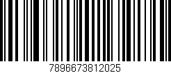 Código de barras (EAN, GTIN, SKU, ISBN): '7896673812025'