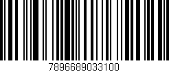 Código de barras (EAN, GTIN, SKU, ISBN): '7896689033100'