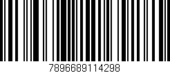 Código de barras (EAN, GTIN, SKU, ISBN): '7896689114298'