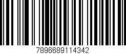 Código de barras (EAN, GTIN, SKU, ISBN): '7896689114342'