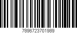 Código de barras (EAN, GTIN, SKU, ISBN): '7896723701989'