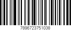Código de barras (EAN, GTIN, SKU, ISBN): '7896723751038'