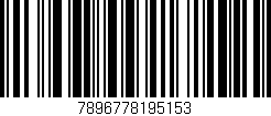 Código de barras (EAN, GTIN, SKU, ISBN): '7896778195153'