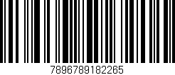 Código de barras (EAN, GTIN, SKU, ISBN): '7896789182265'