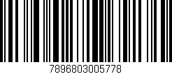 Código de barras (EAN, GTIN, SKU, ISBN): '7896803005778'