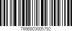 Código de barras (EAN, GTIN, SKU, ISBN): '7896803005792'