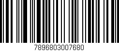 Código de barras (EAN, GTIN, SKU, ISBN): '7896803007680'