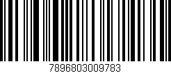 Código de barras (EAN, GTIN, SKU, ISBN): '7896803009783'