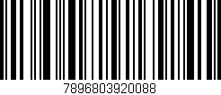 Código de barras (EAN, GTIN, SKU, ISBN): '7896803920088'