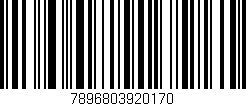 Código de barras (EAN, GTIN, SKU, ISBN): '7896803920170'