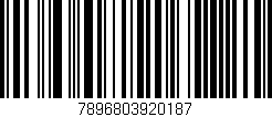 Código de barras (EAN, GTIN, SKU, ISBN): '7896803920187'