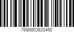 Código de barras (EAN, GTIN, SKU, ISBN): '7896803920460'