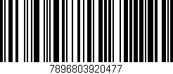 Código de barras (EAN, GTIN, SKU, ISBN): '7896803920477'