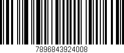 Código de barras (EAN, GTIN, SKU, ISBN): '7896843924008'