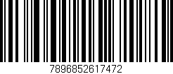 Código de barras (EAN, GTIN, SKU, ISBN): '7896852617472'
