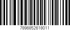 Código de barras (EAN, GTIN, SKU, ISBN): '7896852618011'