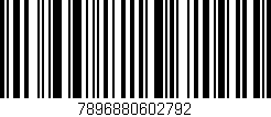 Código de barras (EAN, GTIN, SKU, ISBN): '7896880602792'