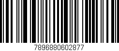 Código de barras (EAN, GTIN, SKU, ISBN): '7896880602877'
