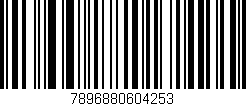 Código de barras (EAN, GTIN, SKU, ISBN): '7896880604253'
