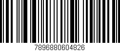 Código de barras (EAN, GTIN, SKU, ISBN): '7896880604826'