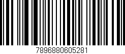 Código de barras (EAN, GTIN, SKU, ISBN): '7896880605281'