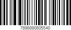 Código de barras (EAN, GTIN, SKU, ISBN): '7896880605540'