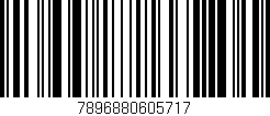 Código de barras (EAN, GTIN, SKU, ISBN): '7896880605717'