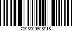 Código de barras (EAN, GTIN, SKU, ISBN): '7896880605915'
