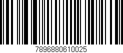 Código de barras (EAN, GTIN, SKU, ISBN): '7896880610025'