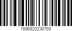 Código de barras (EAN, GTIN, SKU, ISBN): '7896920239759'