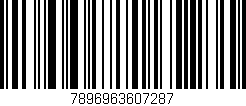Código de barras (EAN, GTIN, SKU, ISBN): '7896963607287'