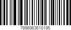 Código de barras (EAN, GTIN, SKU, ISBN): '7896963610195'