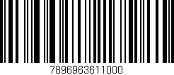 Código de barras (EAN, GTIN, SKU, ISBN): '7896963611000'
